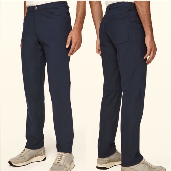 lululemon athletica Other - Lululemon ABC Pant Slim 34" warpstreme true navy reflective cuffs anti wrinkle
